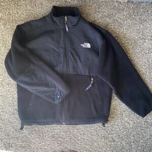 The North Face black polartec zip up jacket youth large
